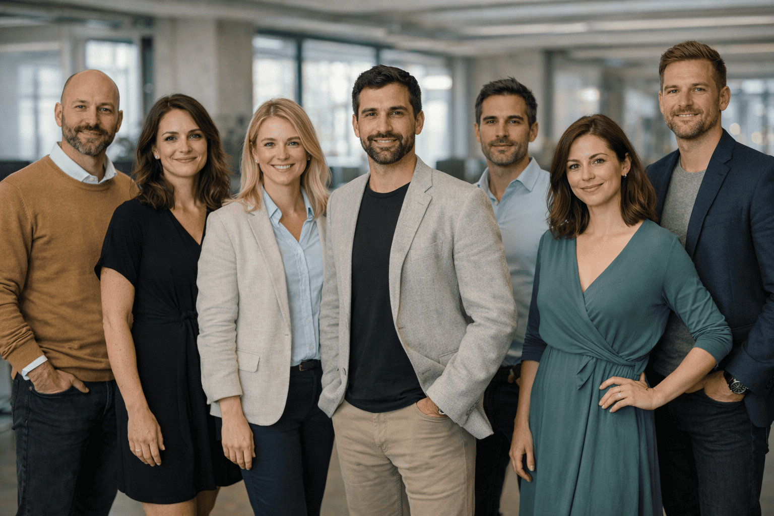 Team working on AI trading platform — Corso Luxtera